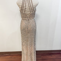 10 Tan Sherri Hill Very Good