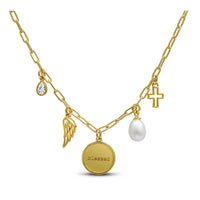 Grateful. Thankful. Blessed Charm Necklace