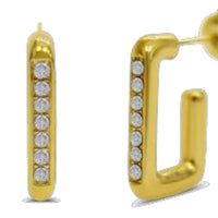 ISLA Link Look Gem Earrings