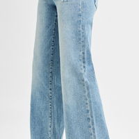 Risen-Tummy Control MR Wide Jeans