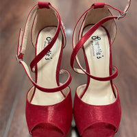7.5 Red Sweetie's Shoe Collection Very Good