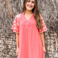The Halie Coral Dress