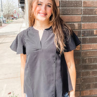 The Maxine Notched Neck Top