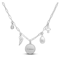 Grateful. Thankful. Blessed Charm Necklace