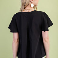 The Maxine Notched Neck Top