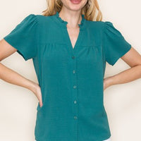 The Wendy BLACK Crinkled Top
