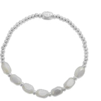 ISLA Meet me Halfway White Cap Stretch Bracelet