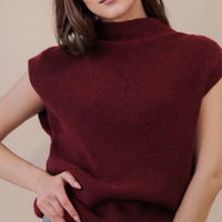 Soft Knit Sweater Vest. great for holidays and layering with a lace long sleeve