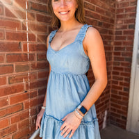 The Reggi Chambray Dress