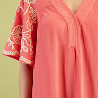 The Halie Coral Dress