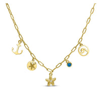 Make a wish upon a starfish. Charm Necklace