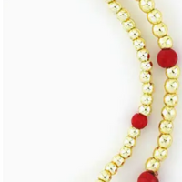 Stylish Red and Gold Bracelet stack set