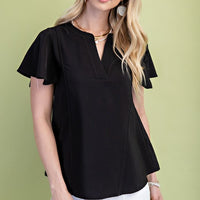 The Maxine Notched Neck Top