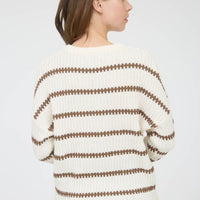 Stripe Ribbed Knit Sweater