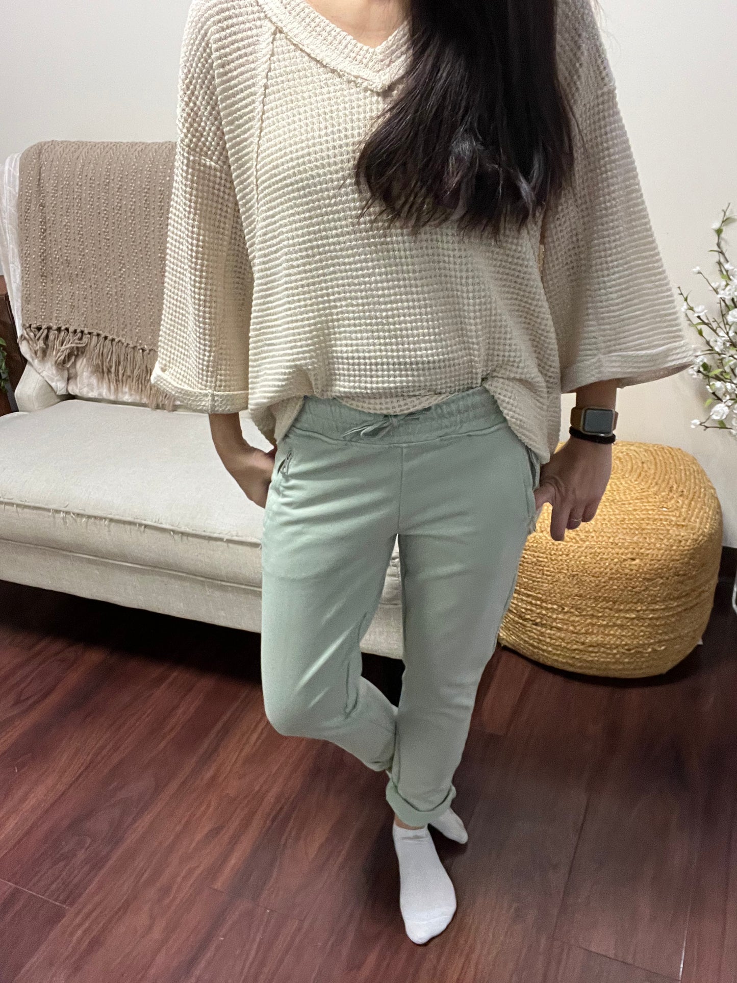 French Terry Jogger-Celery