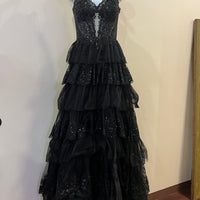 (5)Sherri Hill - Size 0 Black