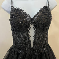 (5)Sherri Hill - Size 0 Black