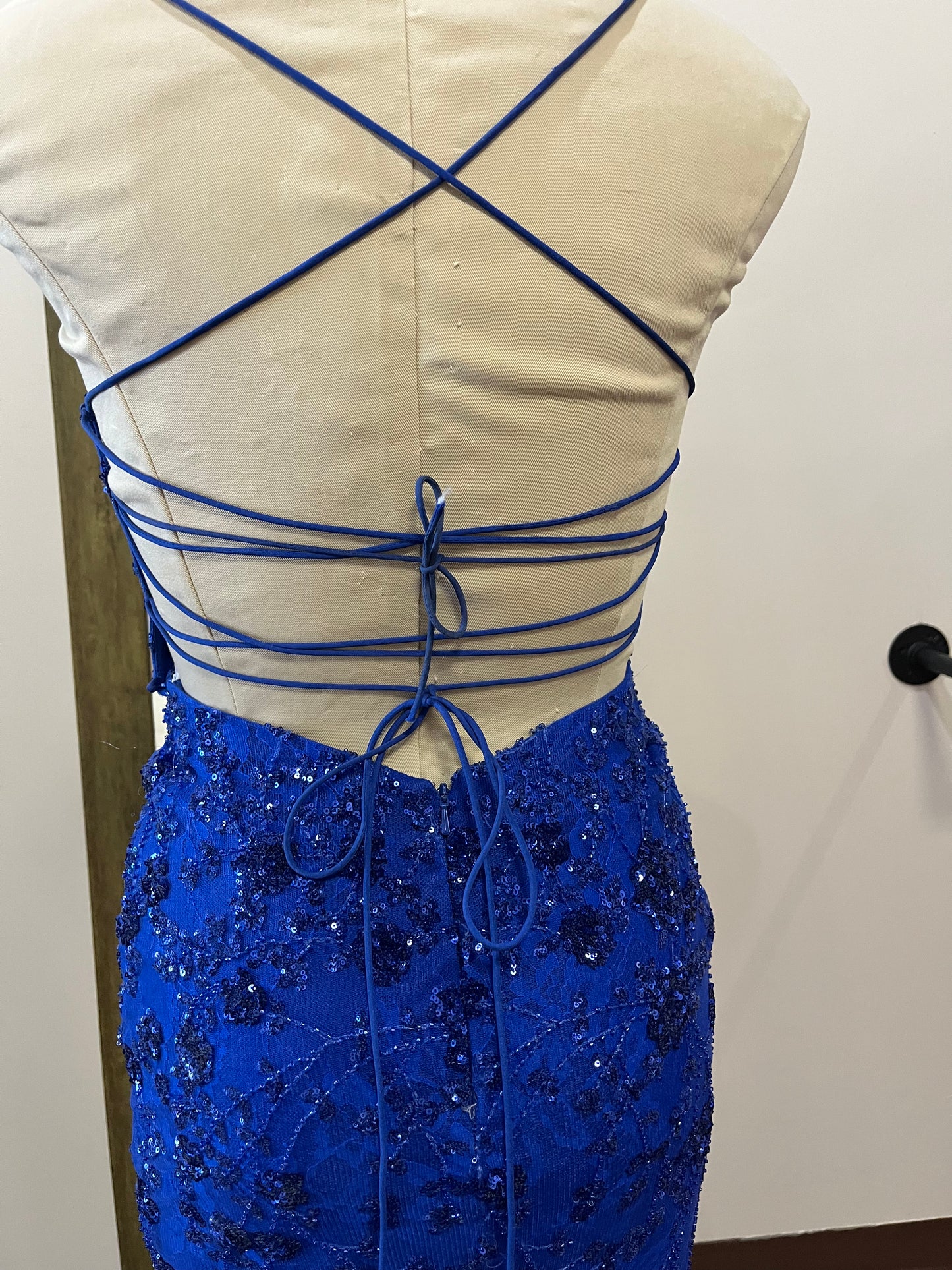 Royal Blue Sequin Prom Dress – Size 2 | Amara