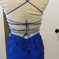 Royal Blue Sequin Prom Dress β Size 2 | Amara