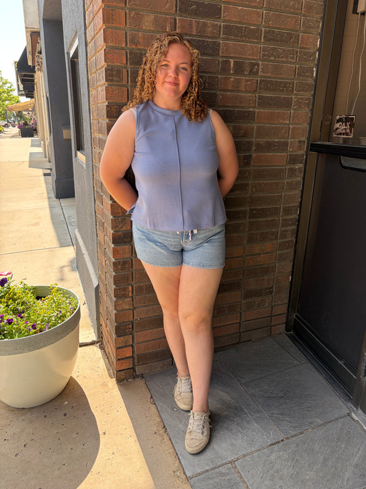 Sleeveless Swing Top-2 colors