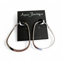 Oval Hoop Latch back Earing