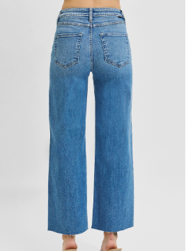 Risen T.C. HR Crop Wide Leg Jeans