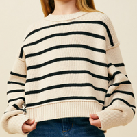 girls striped sweater