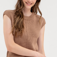 Sleeveless Sweater Knit Top