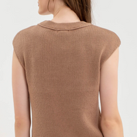 Sleeveless Sweater Knit Top