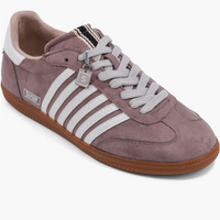 Stevie Brown Sued tennis shoe with white side stripes