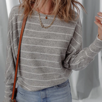 Stripe Dolman Top