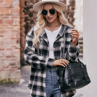 flannel jacket hooded
