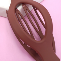 Oval Lay Down Flat Hair Claw Clips