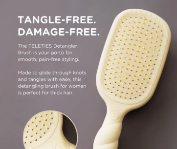 TELETIES Thick Hair Detangler Brush