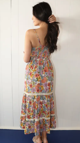 Lace Luxe Twist Maxi Dress