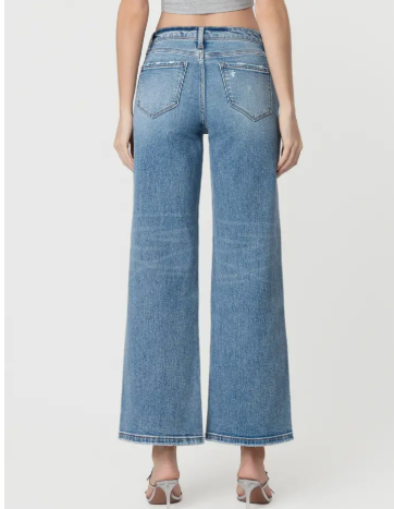 Flying Monkey High Rise Wide Leg Jeans