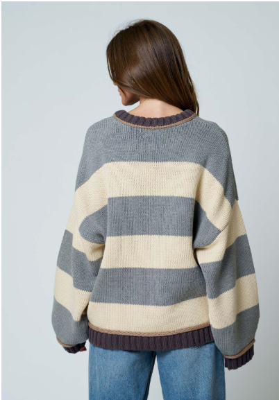 Cozy Stripe Oversized Sweater