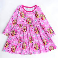 KIDS Long Sleeve Soft Pink Dress