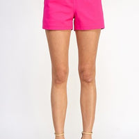 Fearless Pink High Waist Shorts