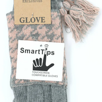 smart tips CC gloves / Pink and Grey