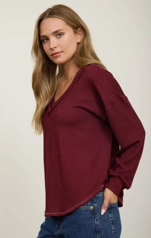 V-Neck Long Sleeve