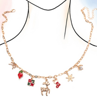 Charm Necklace Christmas - Reindeer or Mittens