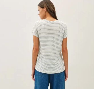 Linen Stripe Tee