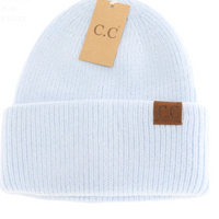 Sky Blue cuffed C.C. Beanie