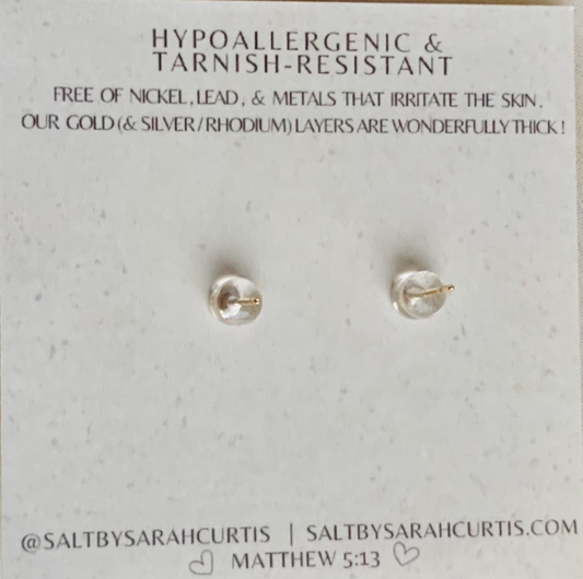 Star & Moon Studs | Gold