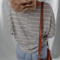 Stripe Dolman Top