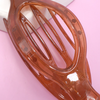 Oval Lay Down Flat Hair Claw Clips