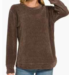 Chenille Waffle Sweater