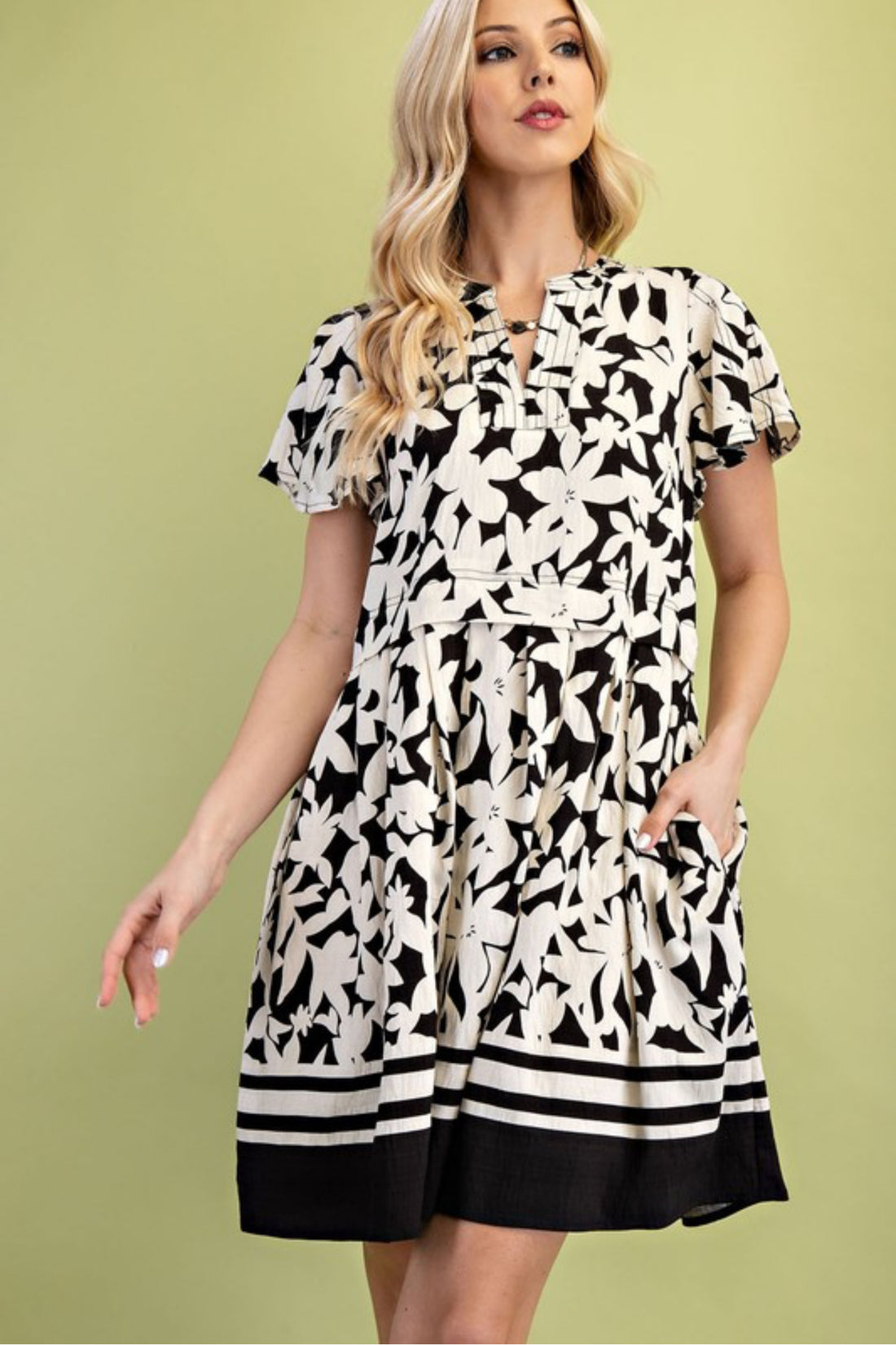 The Delilah Floral V-Neck Dress