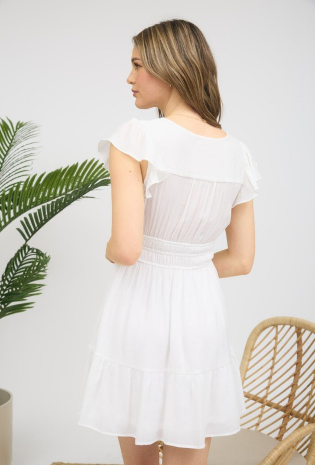 The Cara White Dress